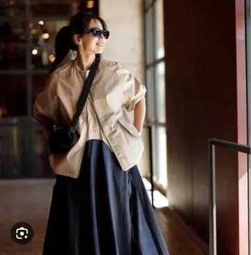 forme 히가시하라 아키 발수 블루종 베이지