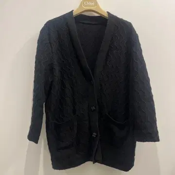 블랙 긴팔 가디건