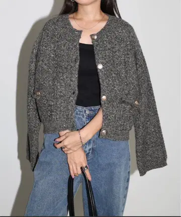 [택 포함 새상품] andme 니트 스웨터 가디건