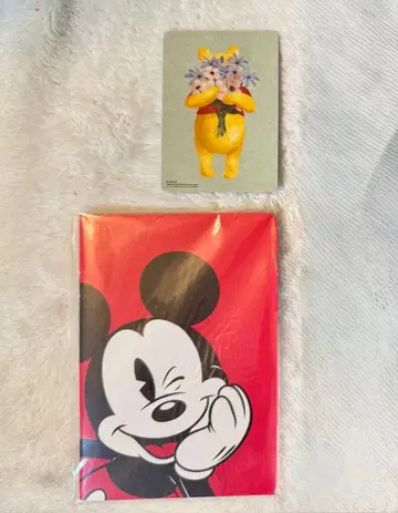 디즈니 스토어 20주년 한정판 가위바위보 카드와 오리지널 미니 노트