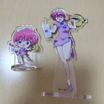 란마 1/2 고양이반점 아크릴 스탠드 란마 2개 세트