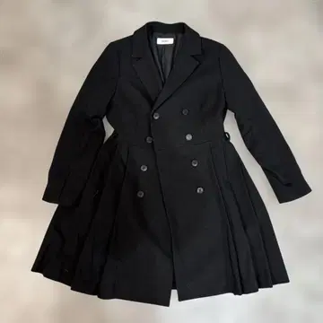 SNIDEL 블랙 더블 브레스트 코트 사이즈 0