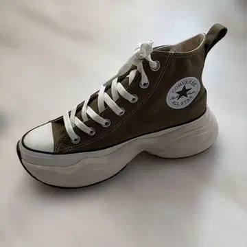 Converse 통굽 하이컷 스니커즈 올리브
