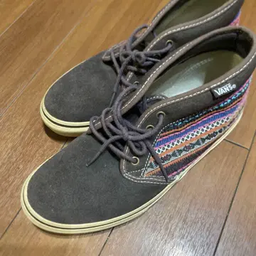 VANS 에스닉 패턴 하이컷 스니커즈 25.5