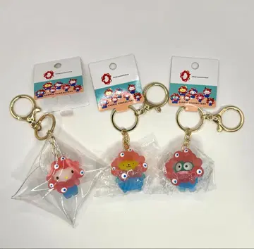 산리오 클리어 컬러 키링 키티 폼폼푸딩 한교동 세트