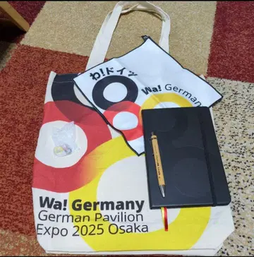 [ 레어 ] 오사카 만박 2025 독일관 백 타월 배치 노트 세트