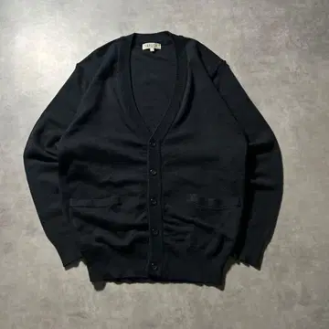 블랙 원톤 심플 디자인 레트로 니트 가디건