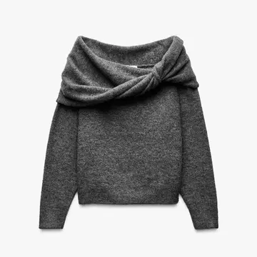 ZARA 자라 오프숄더 니트 스웨터