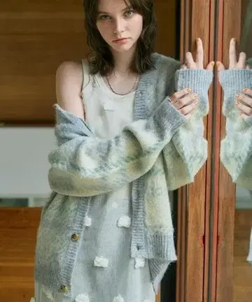 Unitage BIG 체크 가디건