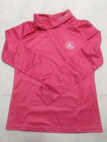 and per se 도트 무늬 하이넥 셔츠