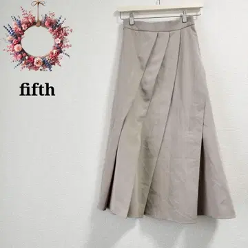 피프스 플레어 스커트 비대칭 플리츠 I라인 머메이드 F