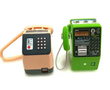 가챠 미니어처 공중전화 세트 ( 그린 핑크 )