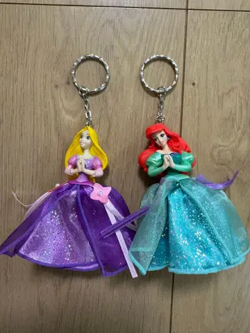 라푼젤 아리엘 키링 세트