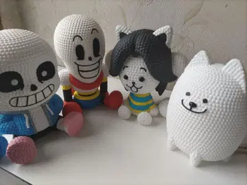 언더테일 UNDERTALE 아미코토 4종 세트 상자 없음