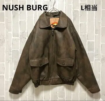 NUSH BURG A-2 G-1 플라이트 자켓 페이크 가죽 자켓