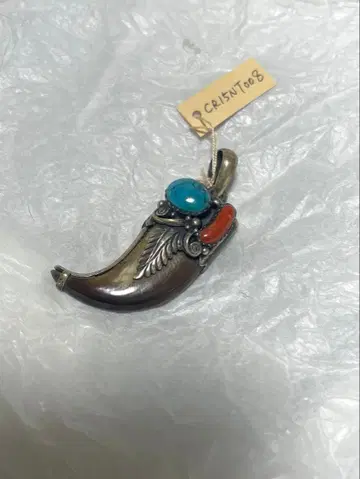 [ 미사용 새상품 ] 실버 펜던트 터콰이즈 코랄