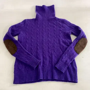 폴로 랄프로렌 터틀넥 여성용 XS 엘보 패치