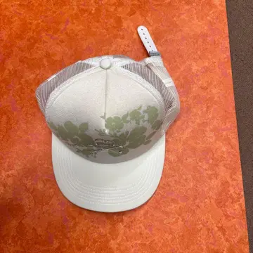 화이트 꽃무늬 프린트 야구 모자