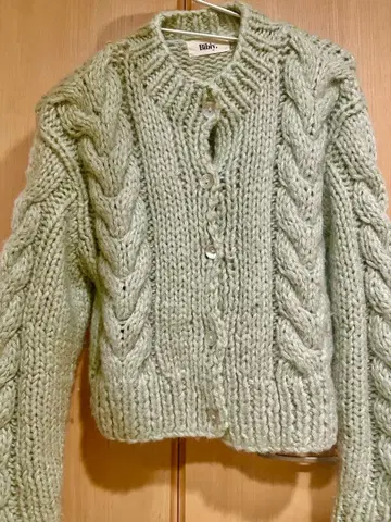 bibiy 케이블 니트 가디건