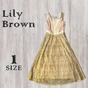 Lily Brown 시어 레이스 절개 드레스 포멀 롱 원피스 1