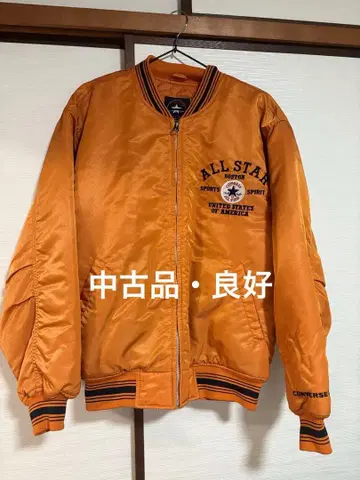 CONVERSE ALL STAR 바시티 자켓 L 사이즈 오렌지
