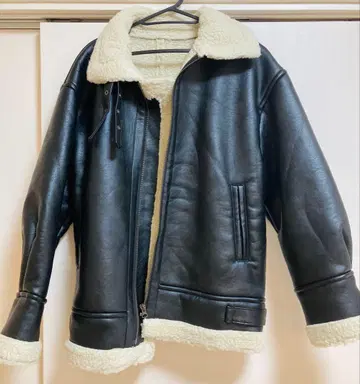 LOWRYS FARM 인조 가죽 블루종 미사용 새상품