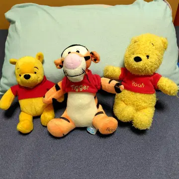 푸우 티거 봉제 인형 세트 디즈니