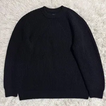 바토너 BATONER 시그니처 크루넥 니트 블랙 M