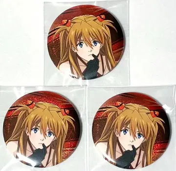 에반게리온 올에바전 캔뱃지 아스카 3종 세트