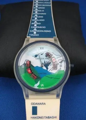 하코네 등산 철도 래티셰 철도 자매 제휴 20주년 기념 워치