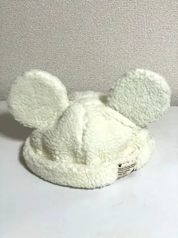 디즈니랜드 팬캡 보아햇 보아캡 모자 화이트 복슬복슬
