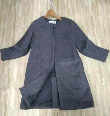 내추럴 뷰티 베이직 그레이 피 코트 업무 오피스