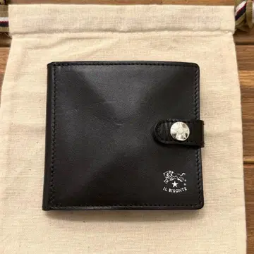 새상품(초기 흠집 있음) 일비종떼 2단 접이식 지갑 블랙