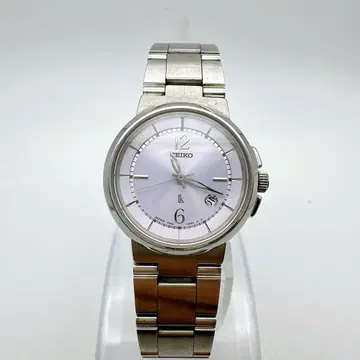 새상품급 작동품 SEIKO 세이코 루키아 여성용 손목시계 퍼플 데이트
