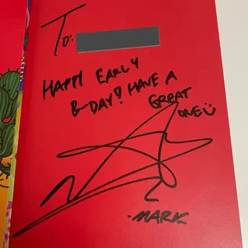 NCT DREAM 마크 Mark 친필 사인