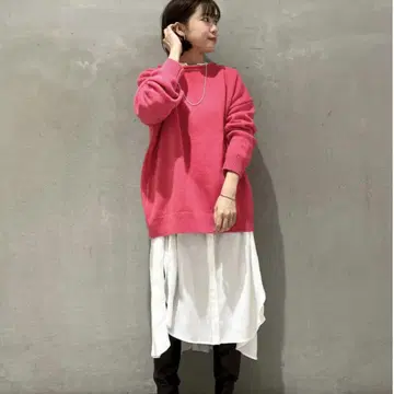 SHENERY 백슬릿 니트 풀오버