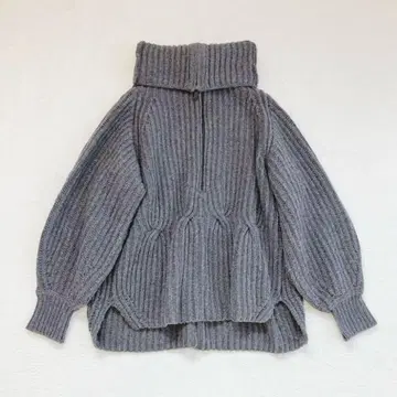 MACHATT 하이넥 터틀넥 울 니트 2way