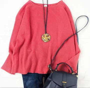 새상품급 론 헤르만 Ron Herman 캐시미어 100% 엘르 패치 니트