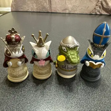 고양이 다얀 유장한 시합 마스코트 피규어 4종