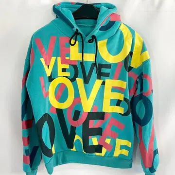 여성용 상의 후드티 오버 사이즈 후디 영문 빅 사이즈 M~L