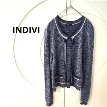 INDIVI 네이비 가디건 사이즈 38