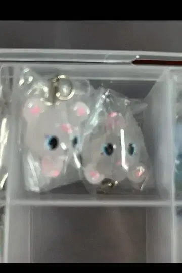 2개 세트 주얼펫 메지루시 액세서리 러브라 가챠 키링