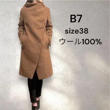 B7 베이세츠 울 100% 보틀넥 코트 사이즈 38