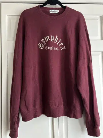 Gymphlex 버건디 맨투맨 S