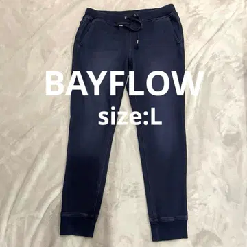 남성용 조거 팬츠 맨투맨 네이비 데님 허리밴딩 L 사이즈