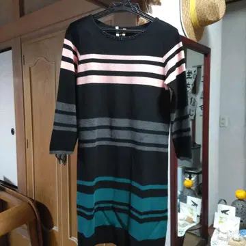 Sonia Rykiel 스트라이프 미니 원피스 40