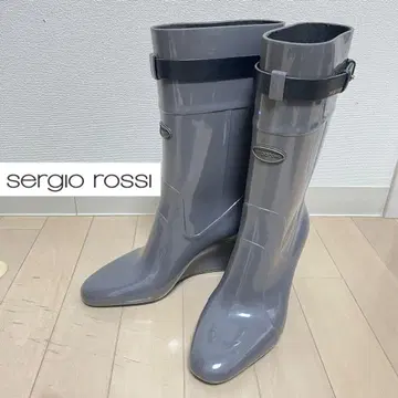 세르지오로시 sergiorossi 레인부츠 힐 장화 신발 38