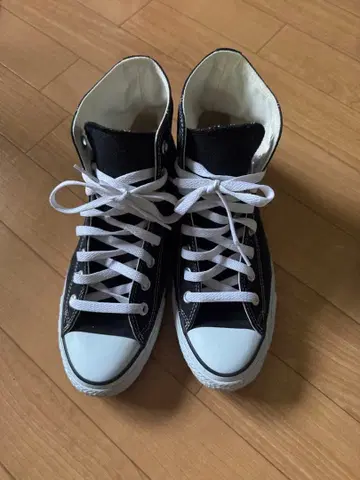 CONVERSE ALL STAR 블랙 하이컷 스니커즈