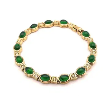 [ 초레어 ] Nina Ricci 빈티지 팔찌 큐빅