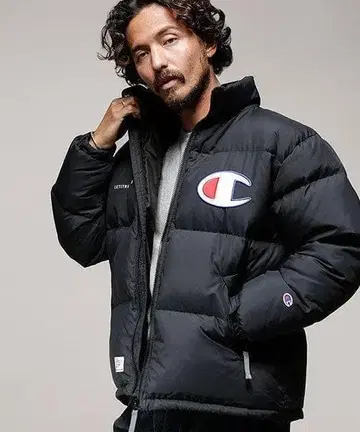 XL/나노 유니버스 x 챔피온 x 레트 잇 라이드/다운 자켓/블랙